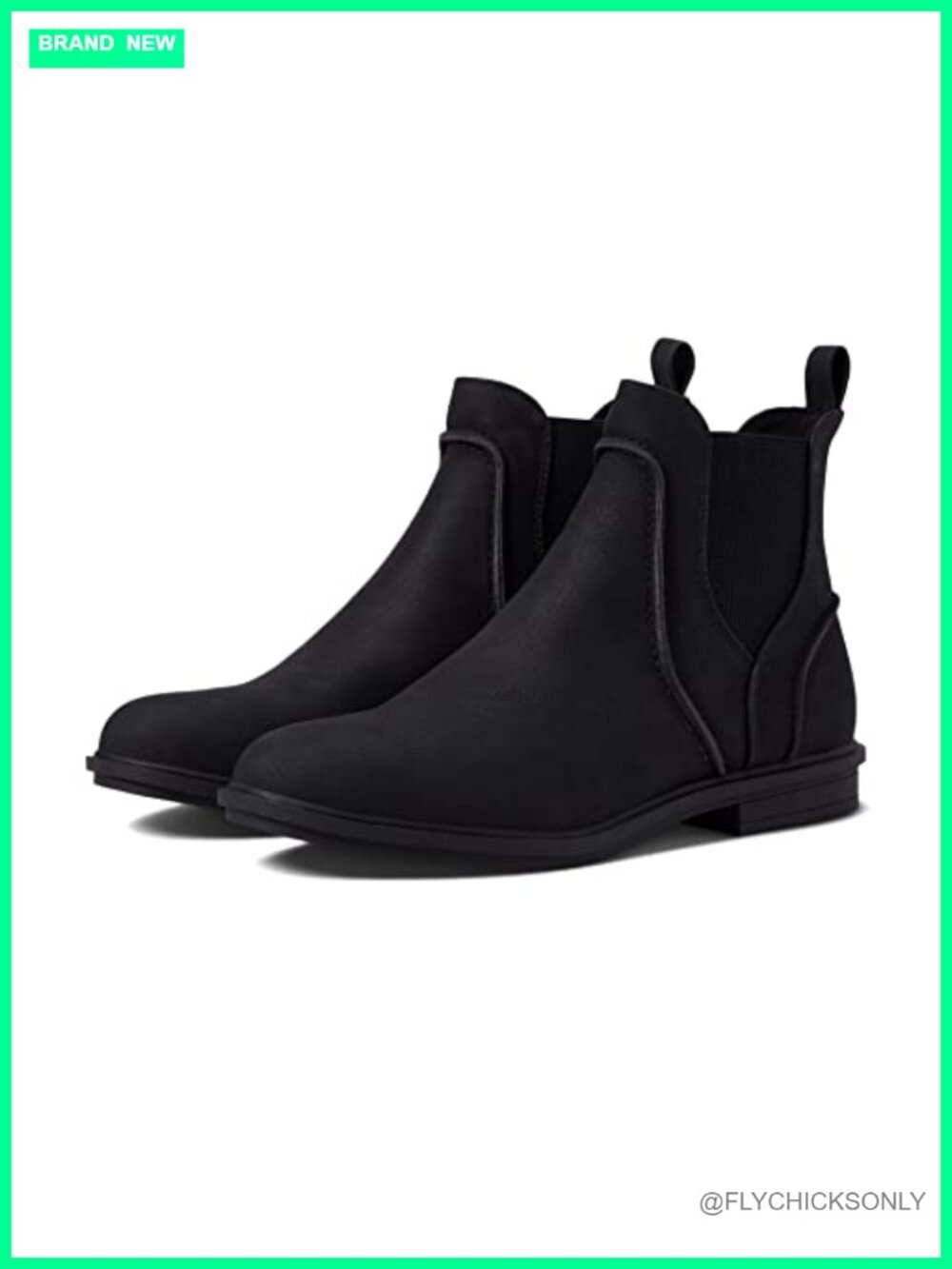 Slip On Chelsea Ankle Boot Faux Leather Plush Foam Comfort Insole